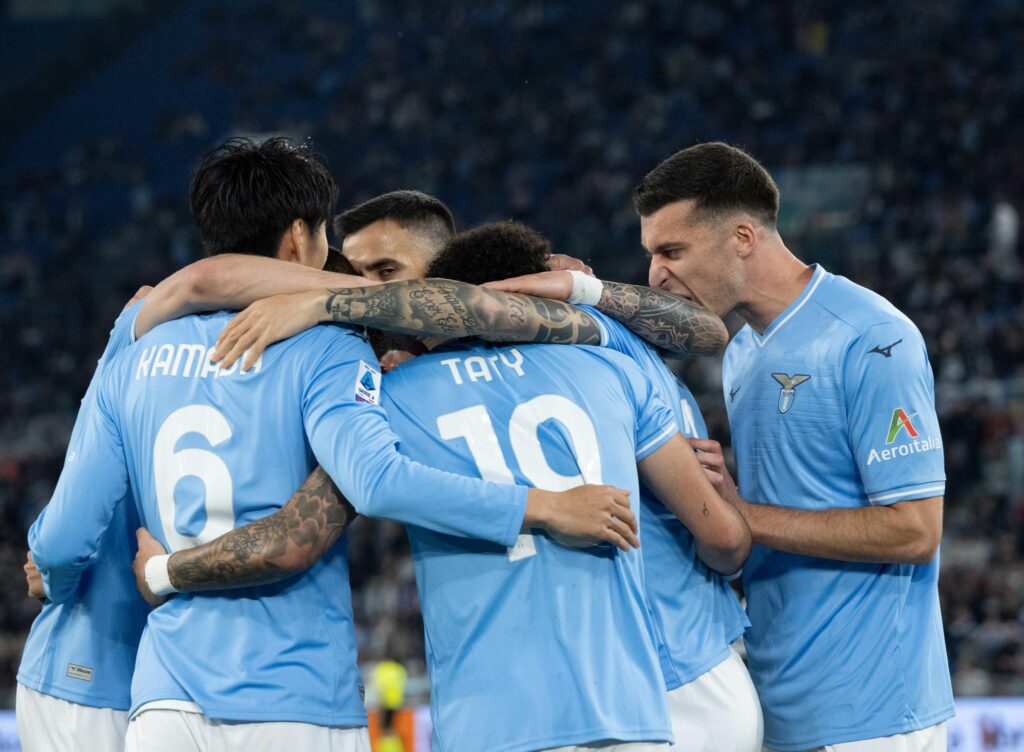 Lazio squad celebration 2