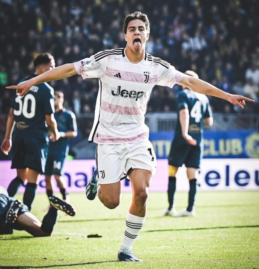Kenan Yildiz Juventus celebration