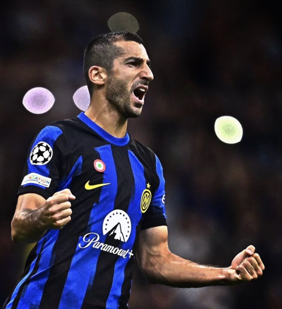 Henrikh Mkhitaryan Inter celebration