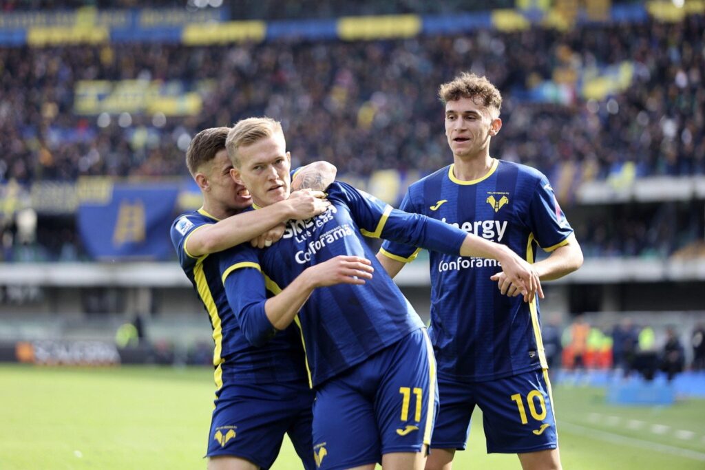 Karol Swiderski Verona celebration