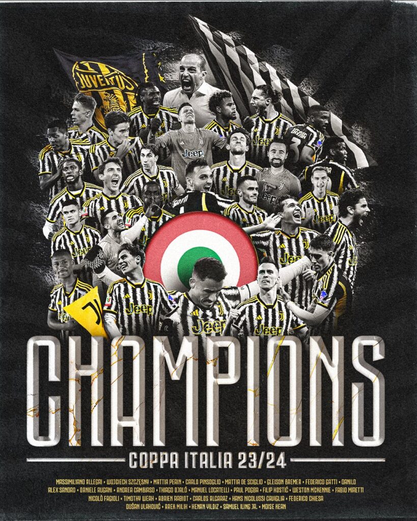 Juventus celebration Coppa Italia