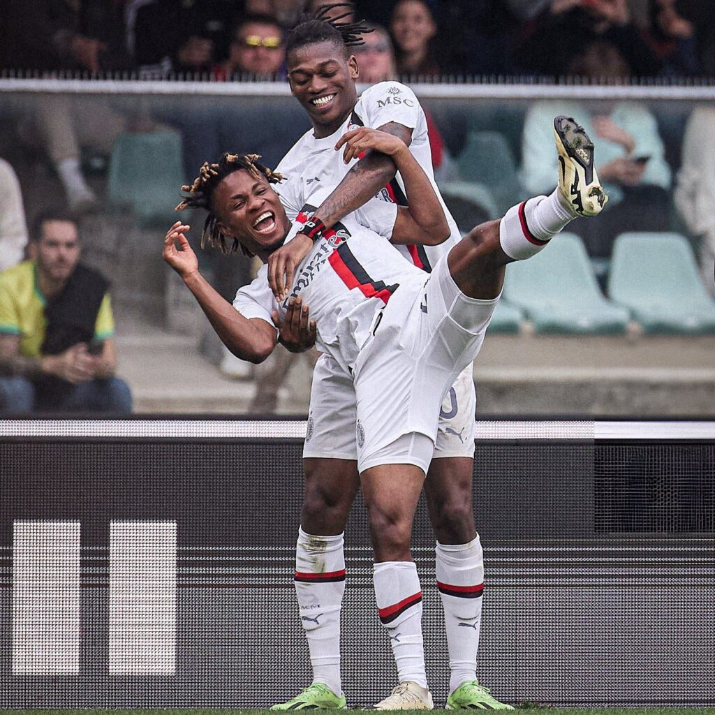 Samuel Chukwueze Milan celebration