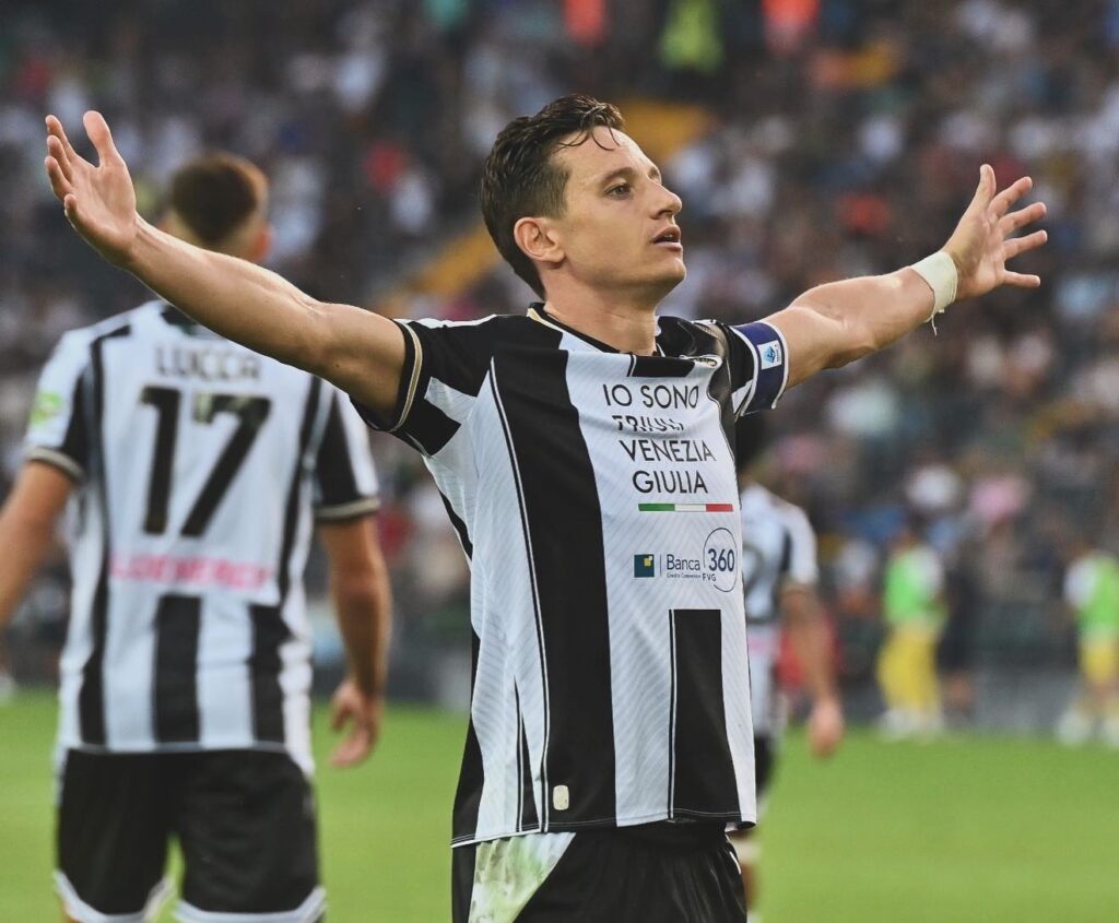 Florian Thauvin Udinese celebration