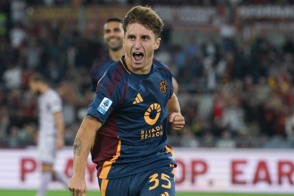 Tommaso Baldanzi Roma celebration