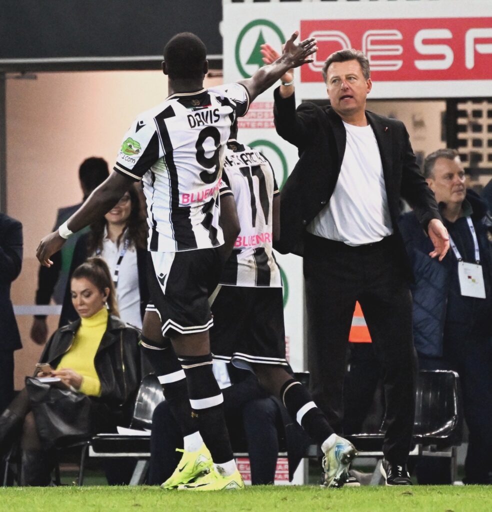 Kenan Davis Udinese celebration