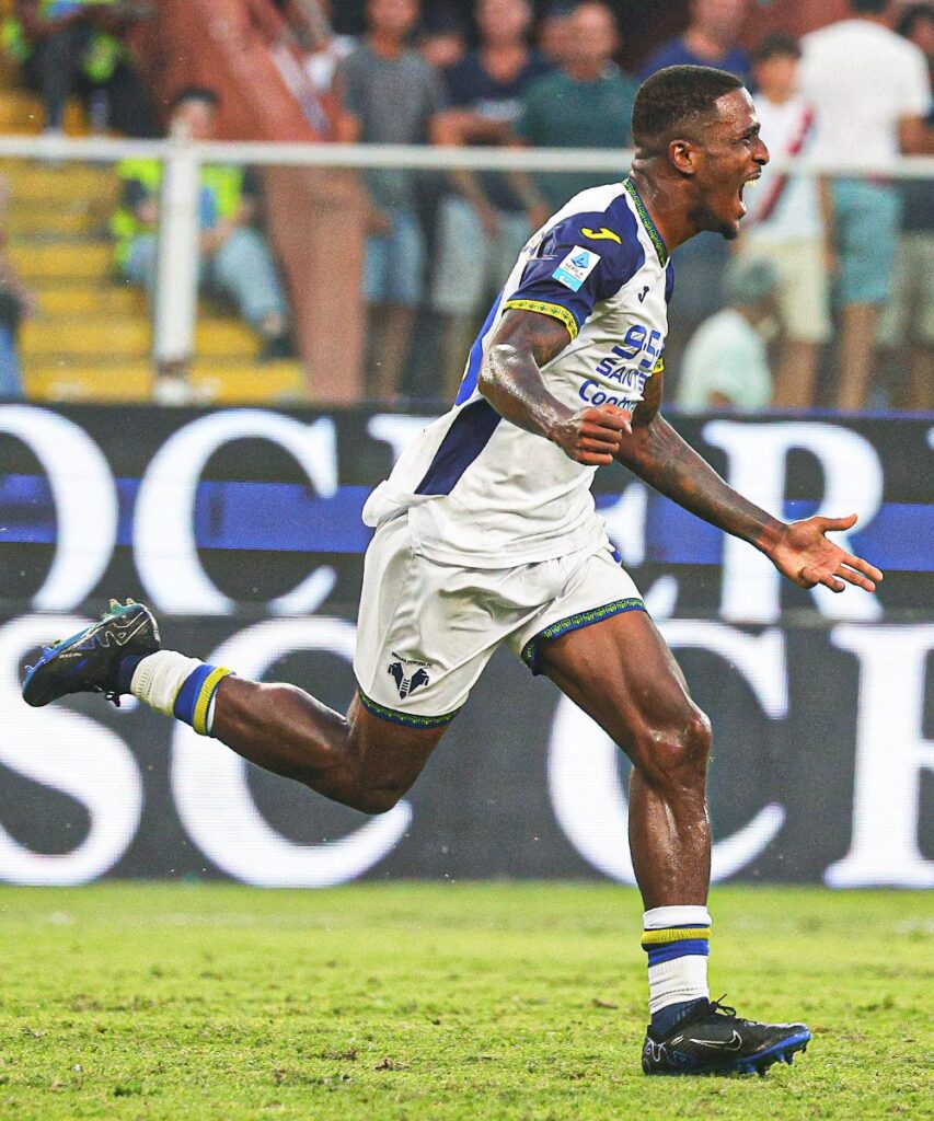 Jackson Tchatchoua Verona celebration