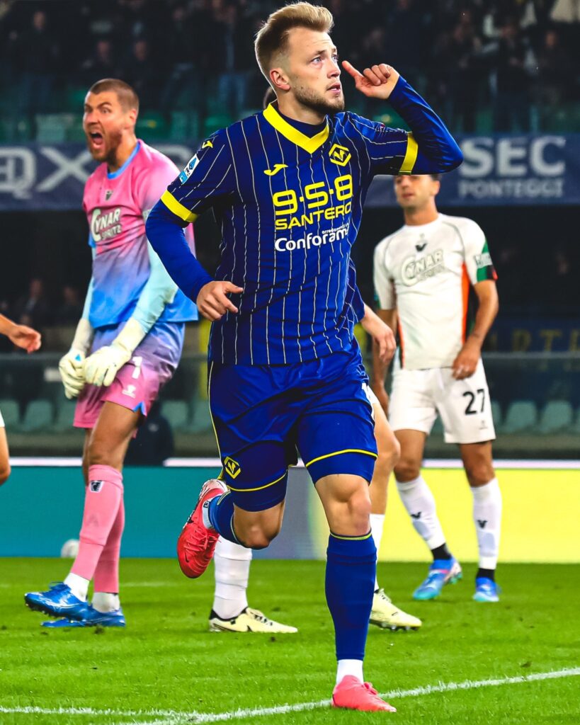 Casper Tengstedt Verona celebration
