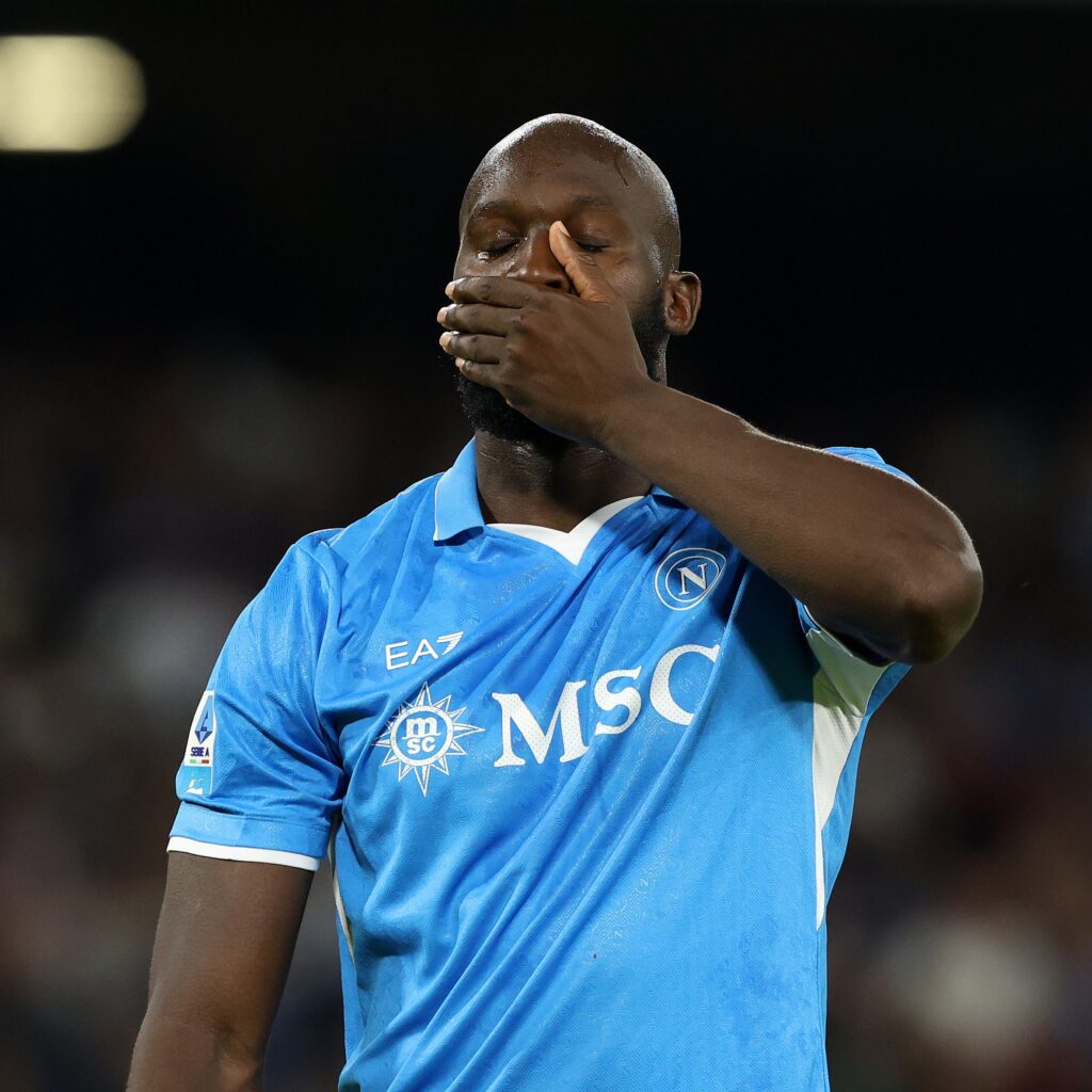 Romelu Lukaku Napoli celebration
