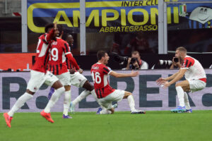 Matteo Gabbia Milan celebration