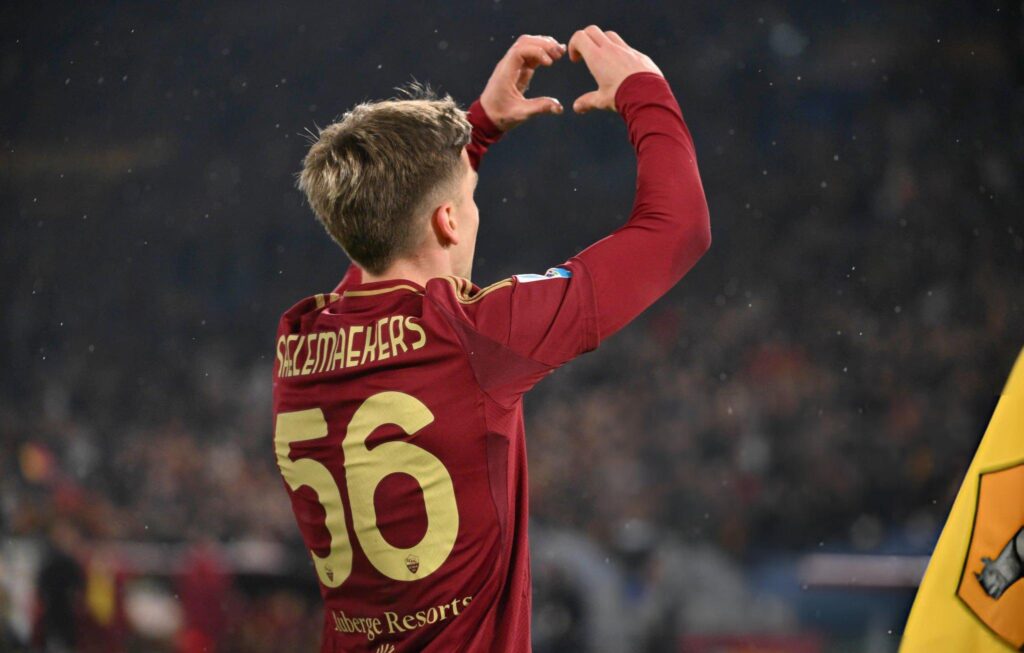 Alexis Saelemaekers Roma celebration