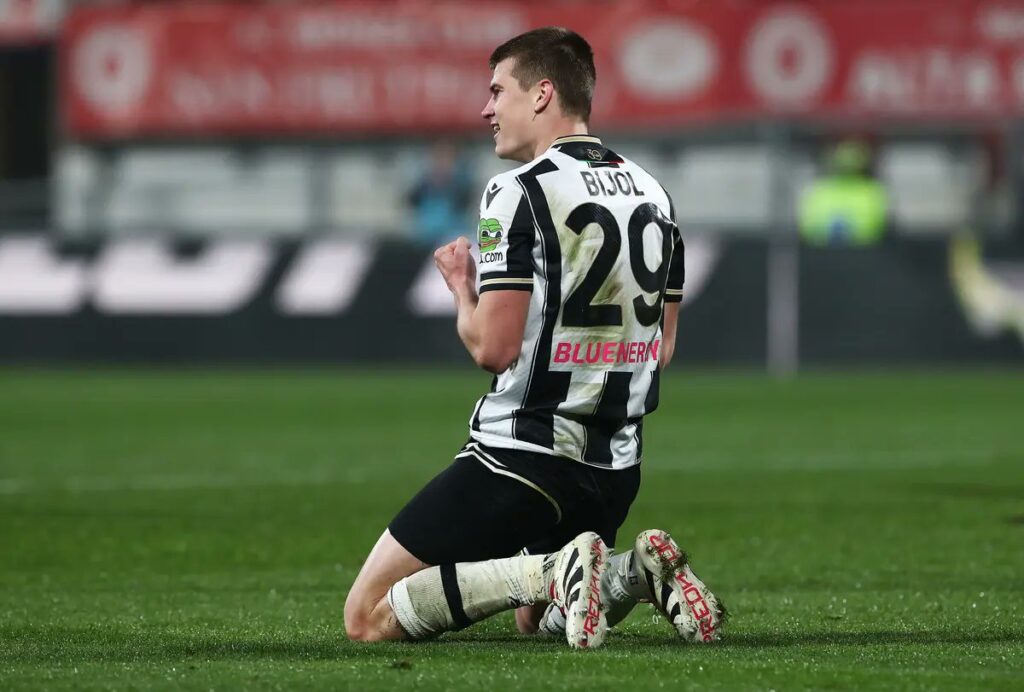Jaka Bijol Udinese celebration