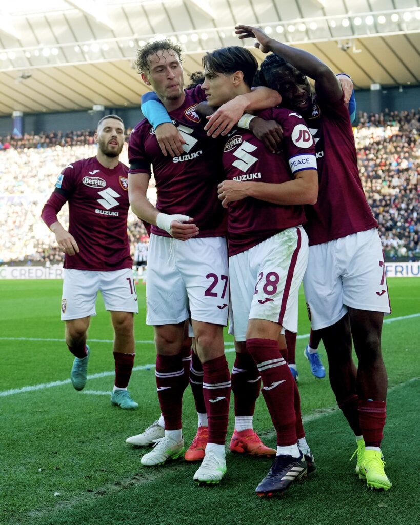 Samuele Ricci Torino celebration