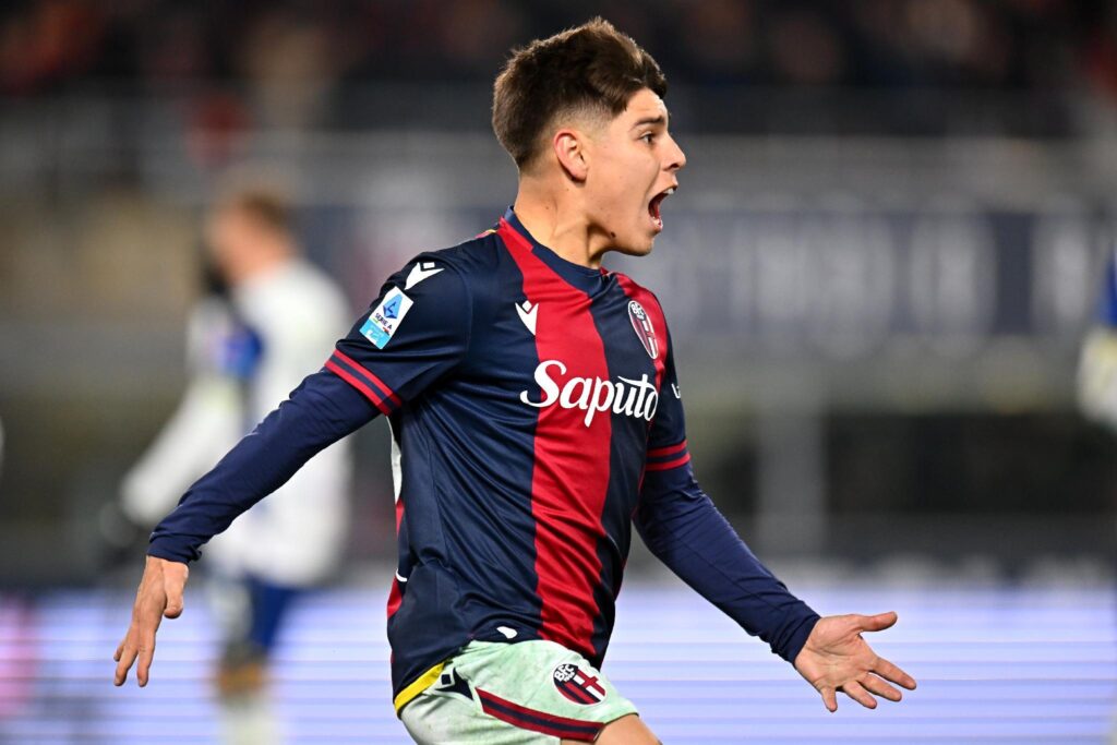 Benjamin Dominguez Bologna celebration