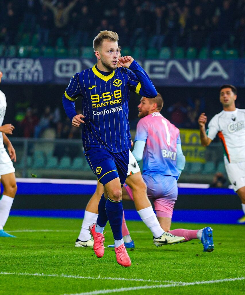 Casper Tengstedt Verona celebration