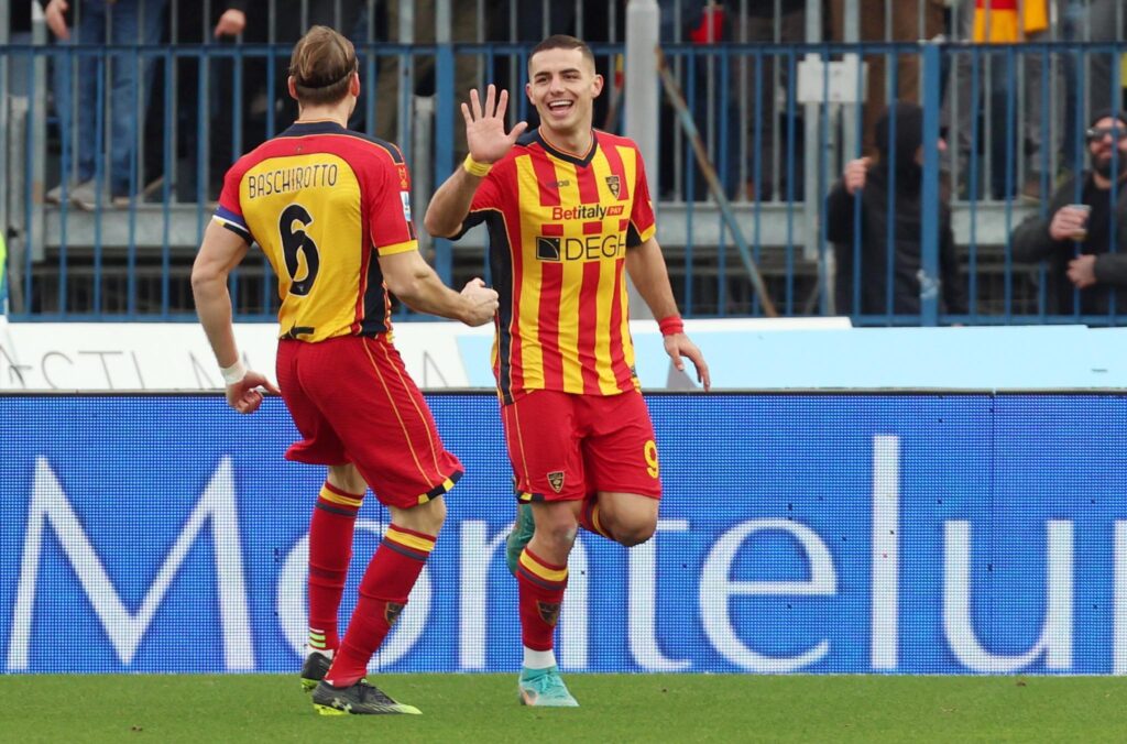 Nikola Krstovic Lecce celebration 1