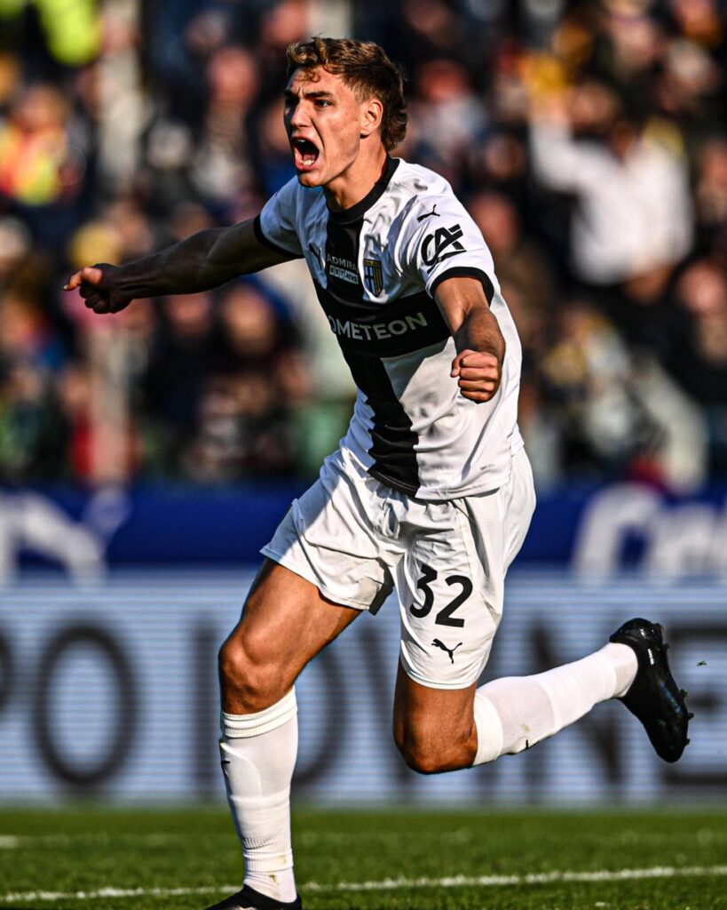 Mateo Pellegrino Parma celebration 1