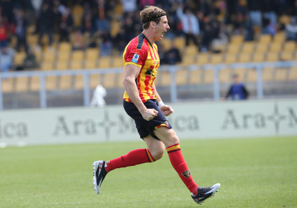 Federico Baschirotto Lecce celebration