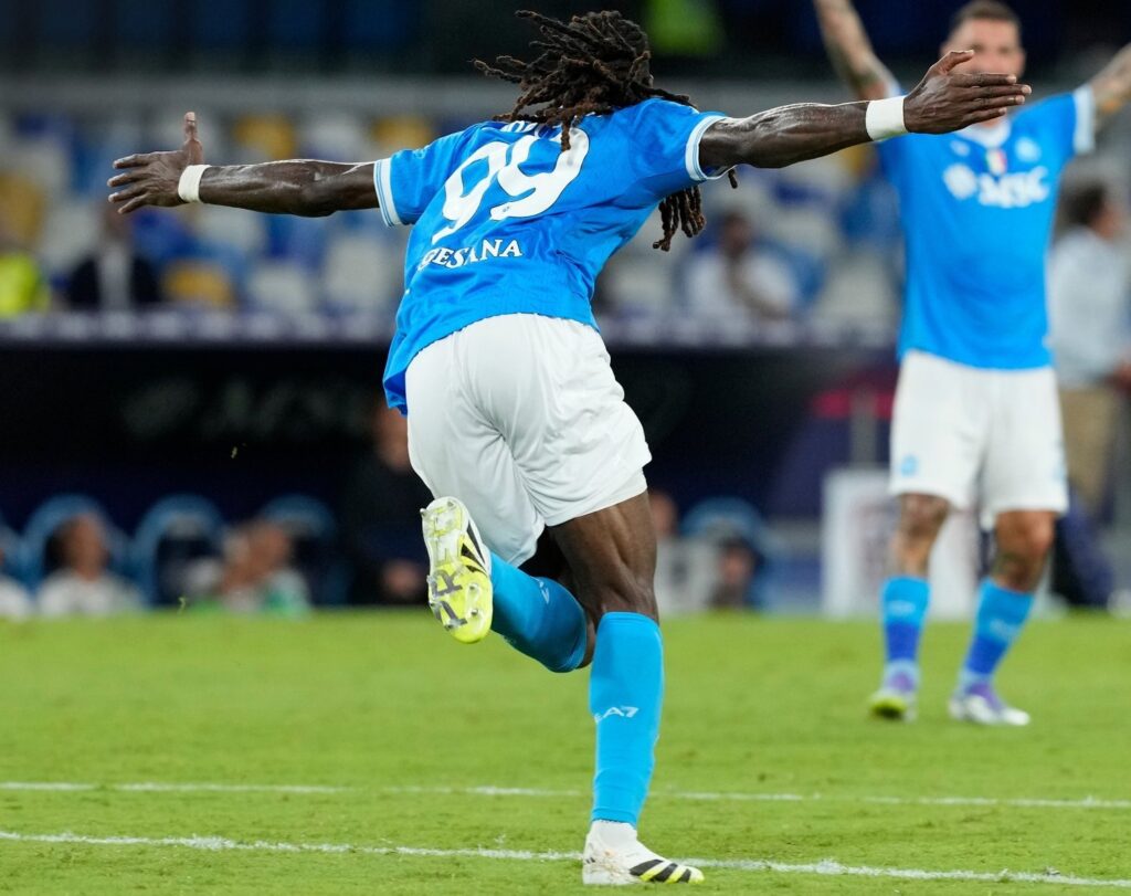 Frank André Zambo Anguissa Napoli celebration