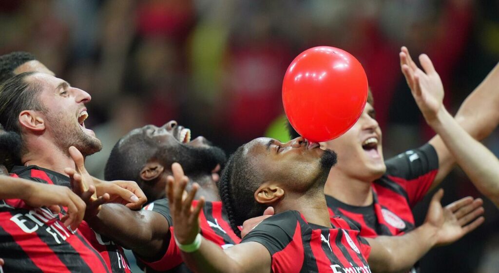 Christopher Nkunku Milan celebration