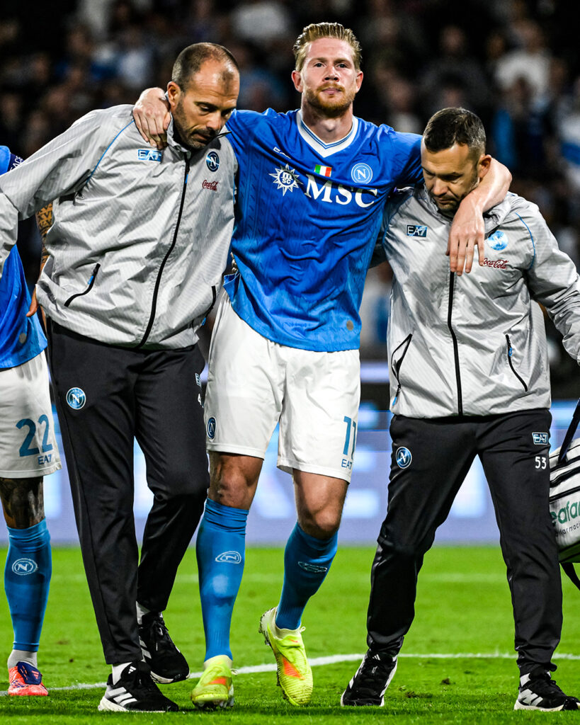 Kevin de Bruyne Napoli injury