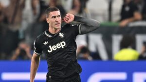 Dusan Vlahovic Juventus celebration
